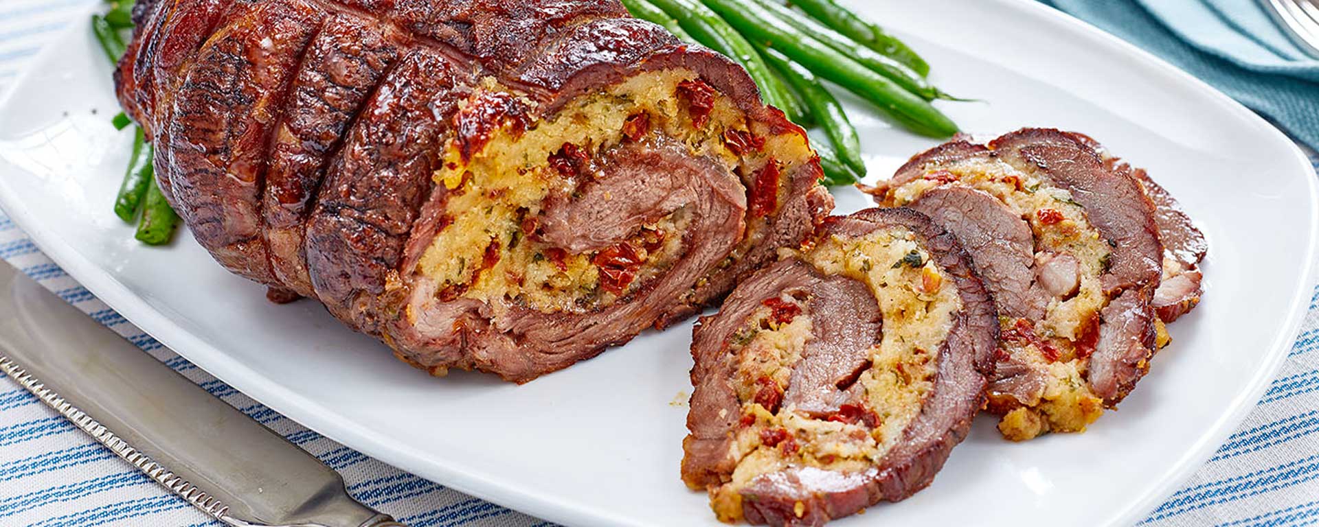 Photo for - Mediterranean Mozzarella Stuffed Lamb