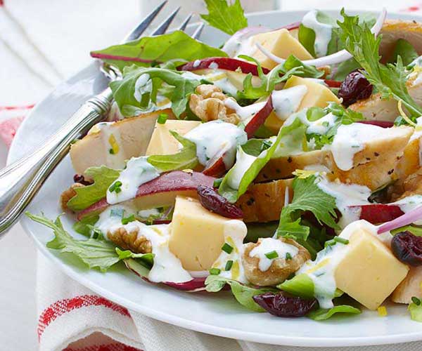 Photo of - Chicken & Pear Cobb Salad with Creamy Herb Dressing