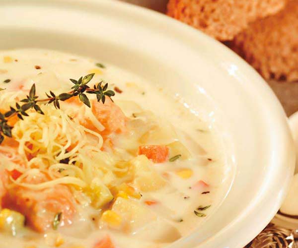 Photo of - Delicious Salmon Vegetable Chowder