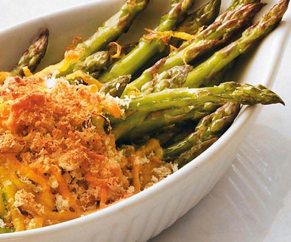 Photo of - Lemon-Roasted Asparagus Gratin