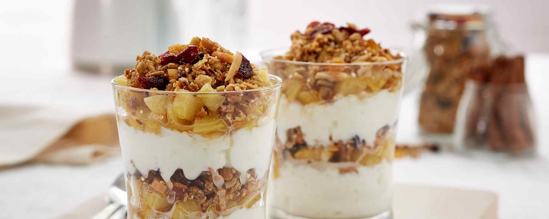 Photo of - Maple Apple Cinnamon Breakfast Parfaits