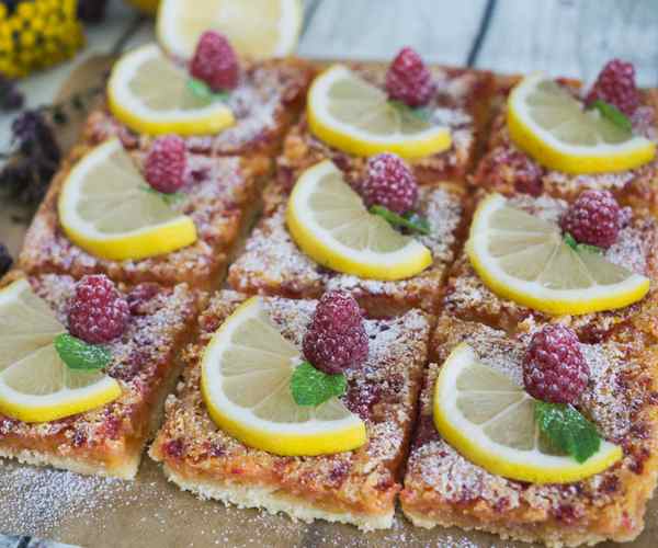 Photo of - Raspberry Lemon Squares