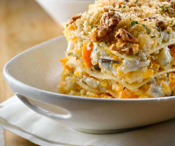 Photo of - Roasted Butternut Squash Lasagna with Gorgonzola