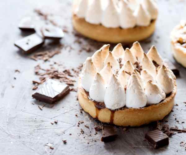 Photo of - Salt and Pepper Chocolate Meringue Tart