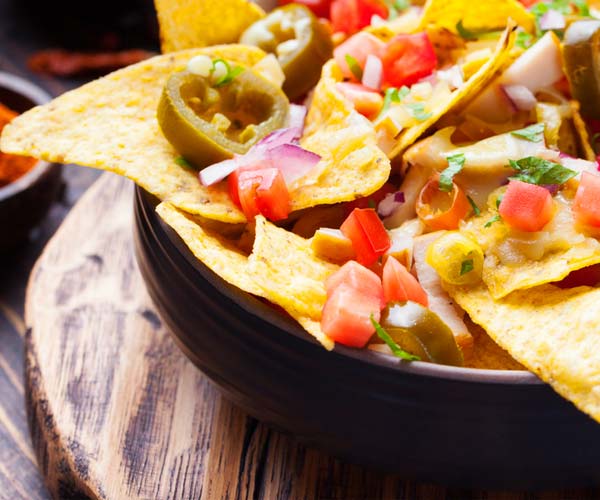 Photo of - Whole Wheat Nachos with Corn