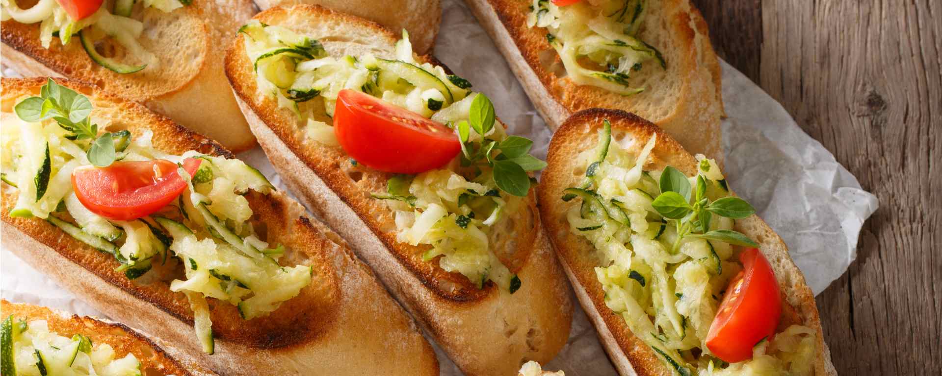 Photo for - Zucchini Bruschetta with Canadian Swiss Cheese