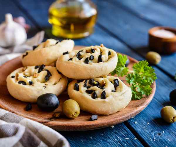 Photo of - Black Olive Shortbread Crackers