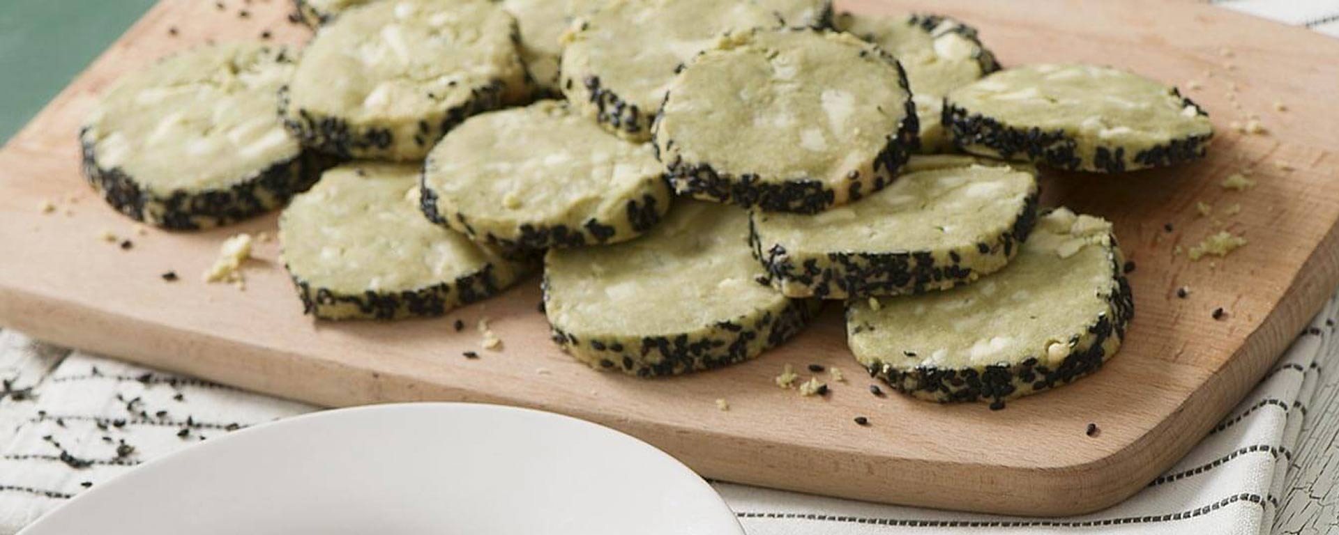 Photo for - Matcha and Black Sesame Shortbread