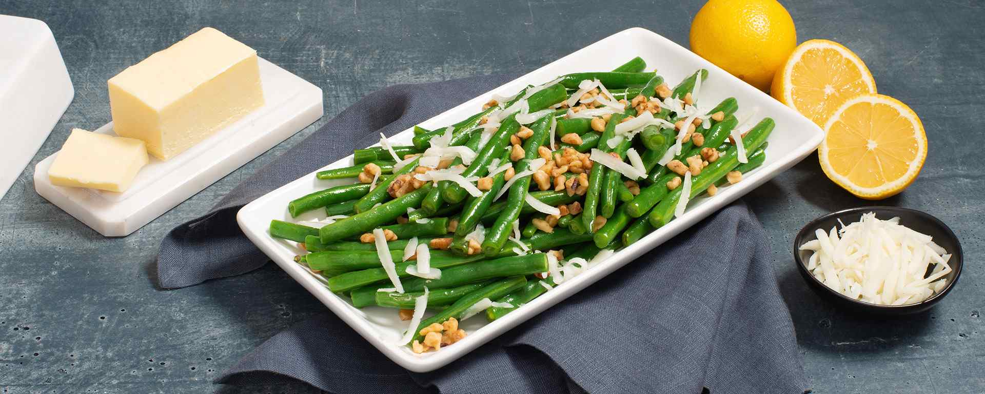 Photo for - Brown Butter Green Beans with Walnuts and Goat Cheese