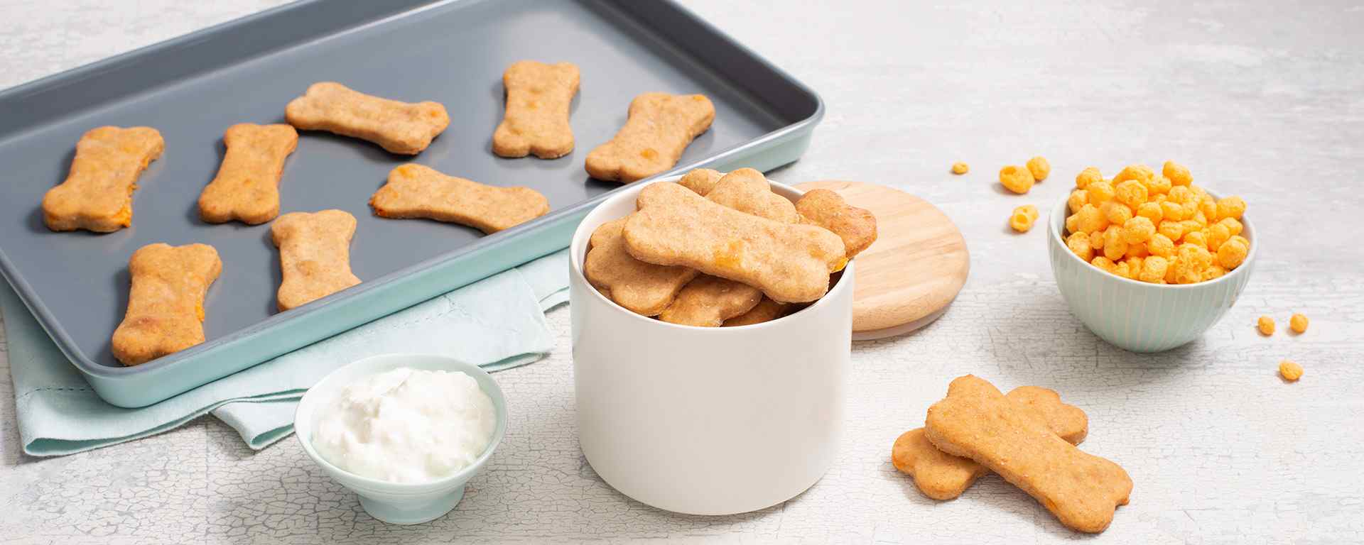 Photo for - Cheesy Peanut Butter Dog Biscuits