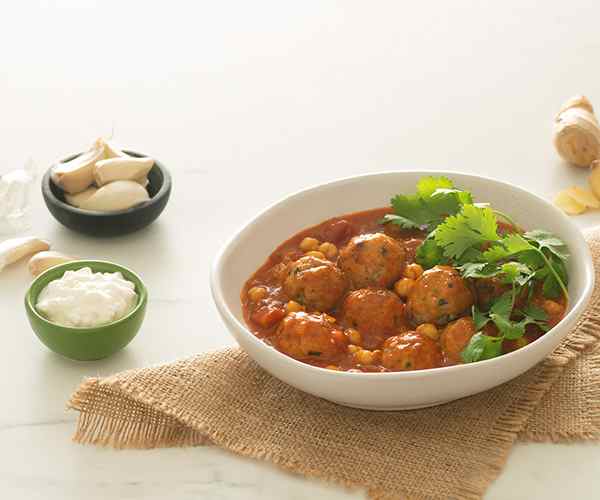 Photo of - Chickpea and Turkey Meatball Coconut Curry