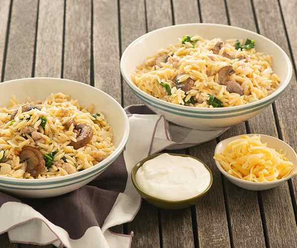 Photo of - Creamy Chicken, Spinach and Mushroom Orzo