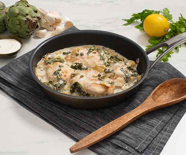 Photo of - Creamy Spinach and Artichoke Chicken Piccata