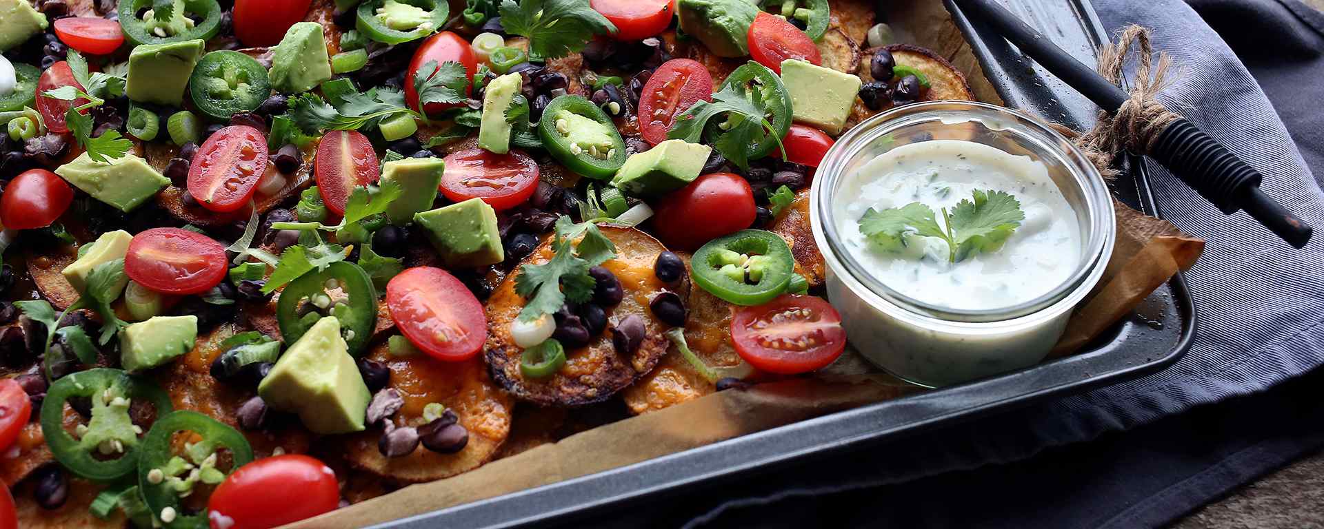 Photo for - Potato Nachos with Zesty Dill Ranch Dip