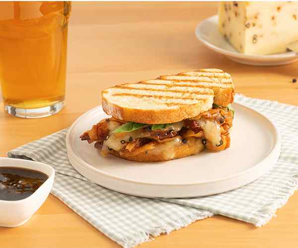 Photo of - Peppery Italian Grilled Panini with Balsamic Marmalade