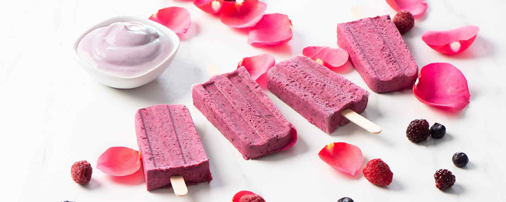 Photo for - Summer Berry Protein Popsicles