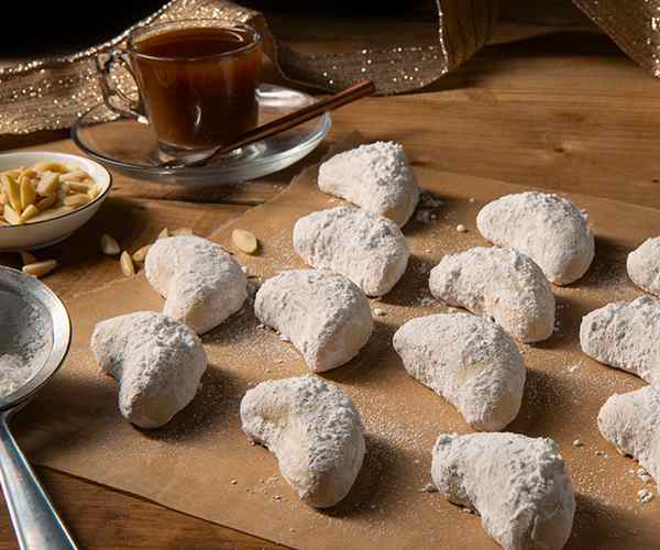 Photo of - Kipferl - German Almond Crescent Cookies