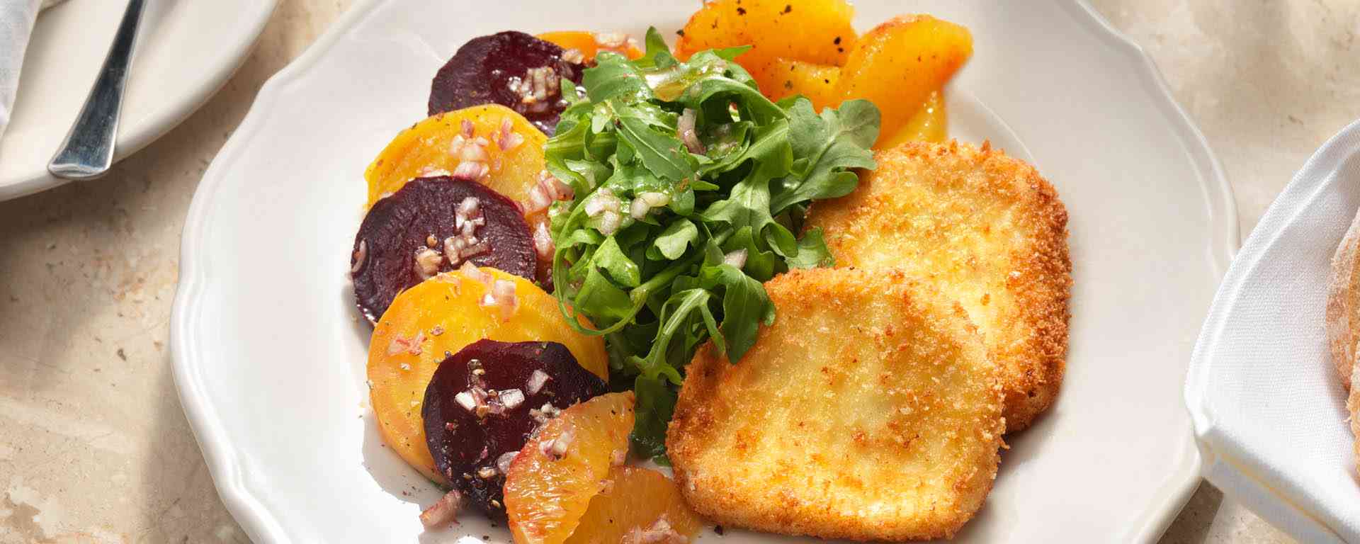 Photo for - Fresh Beet and Citrus Salad with Crusted Goat Cheese