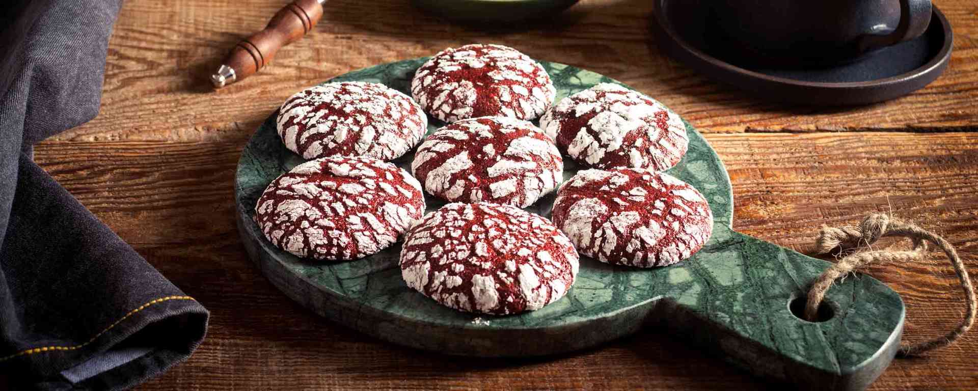 Photo for - Red Velvet Crinkle Cookies