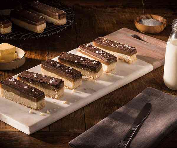 Photo of - Billionaire Layered Caramel Shortbread Bars