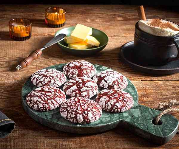 Photo of - Red Velvet Crinkle Cookies