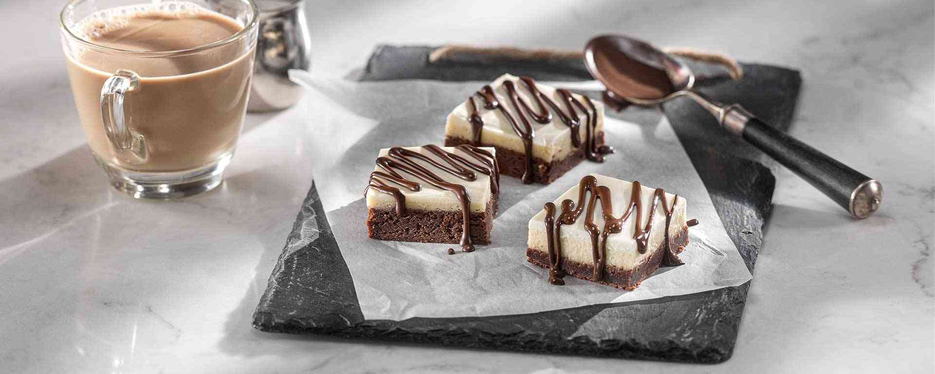 Photo for - Coffee Brownie Cheesecake Squares