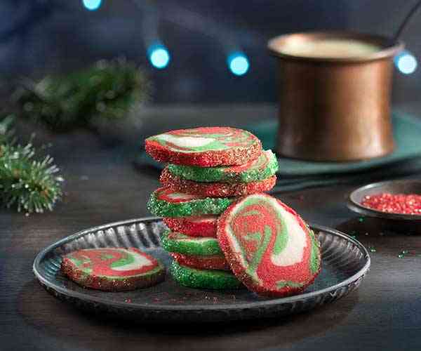 Photo of - Tie-Dyed Holiday Cookies